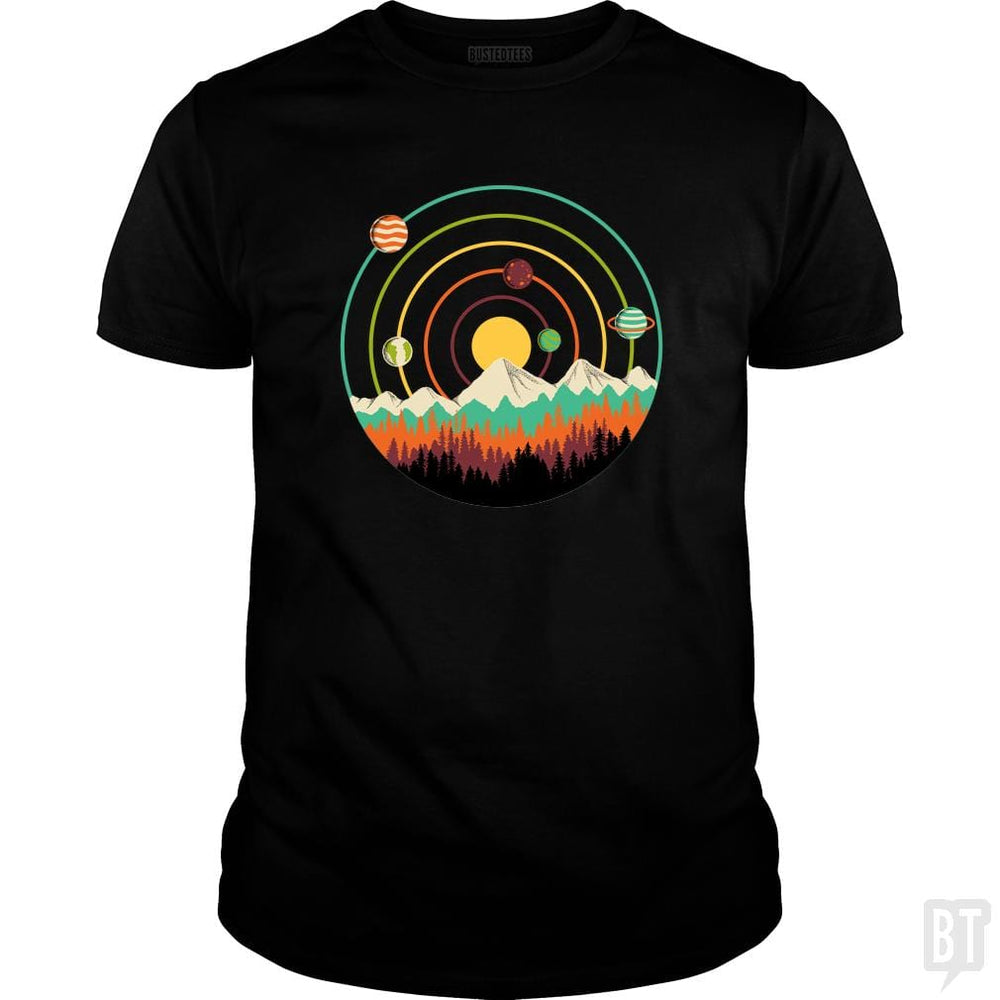 Planets Lanscape - BustedTees.com