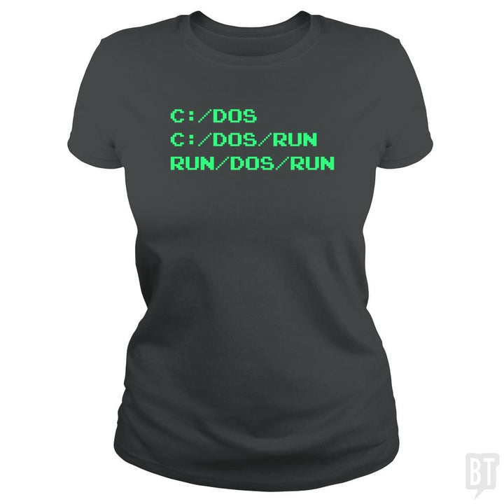 Run/DOS/Run - BustedTees.com