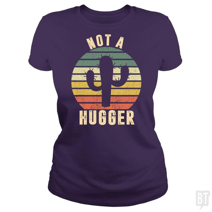Not A Hugger Cactus Vintage Shirt - BustedTees.com