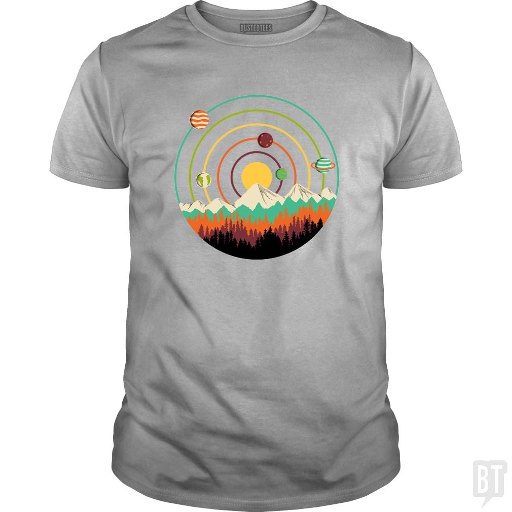 Planets Lanscape - BustedTees.com