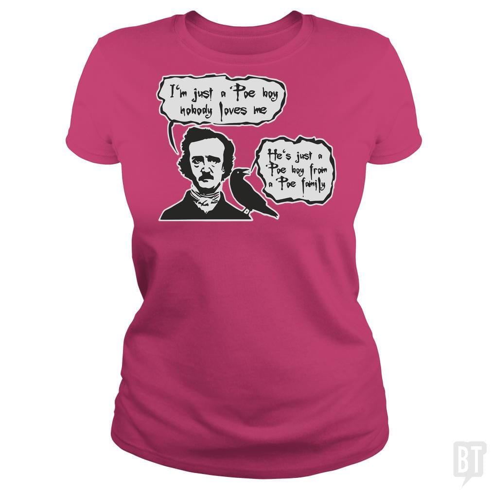 Bohemian Poe, Edgar Allan Poe, Raven - BustedTees.com