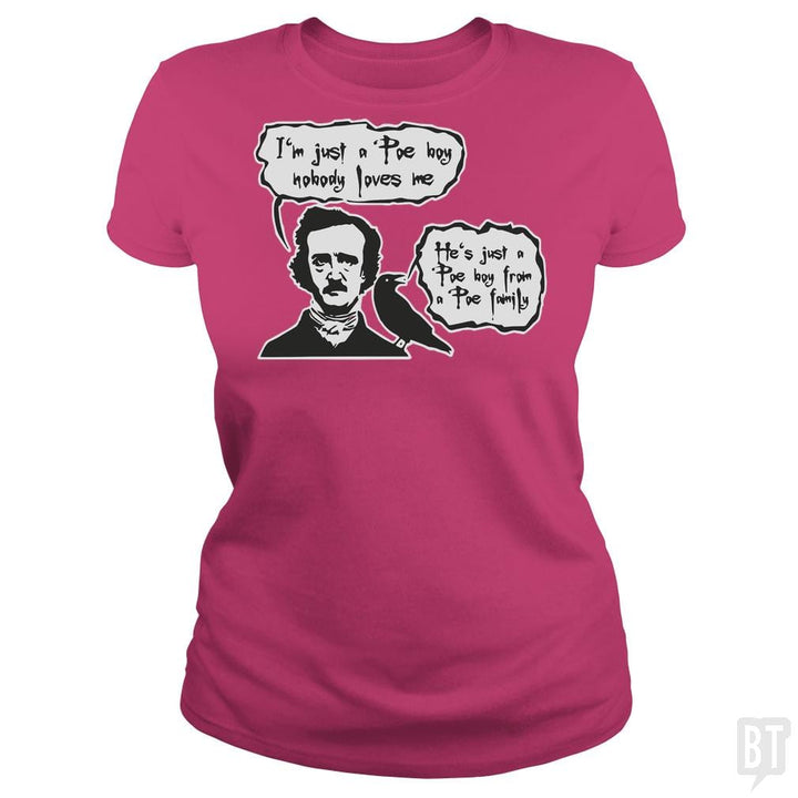 Bohemian Poe, Edgar Allan Poe, Raven - BustedTees.com