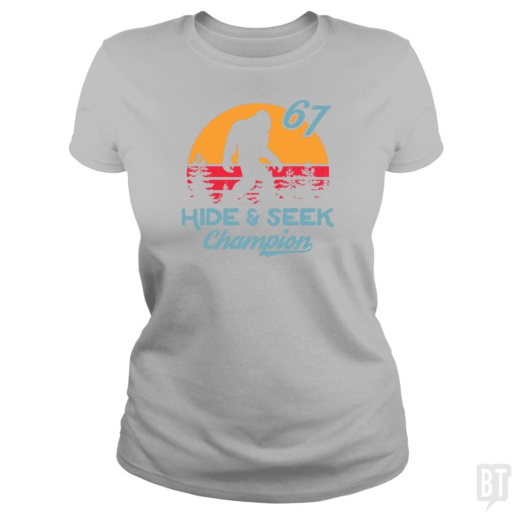 Bigfoot Real Hide And Seek Champion - BustedTees.com