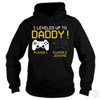 Load image into Gallery viewer, I Leveled Up To Daddy T-shirt New Gamer Dad Gifts - BustedTees.com
