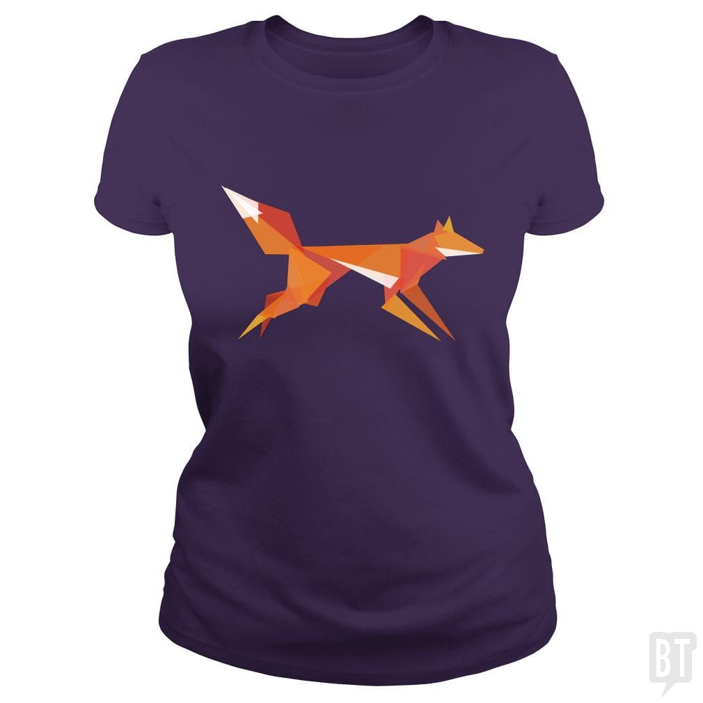 Fractal Geometric Fox - BustedTees.com