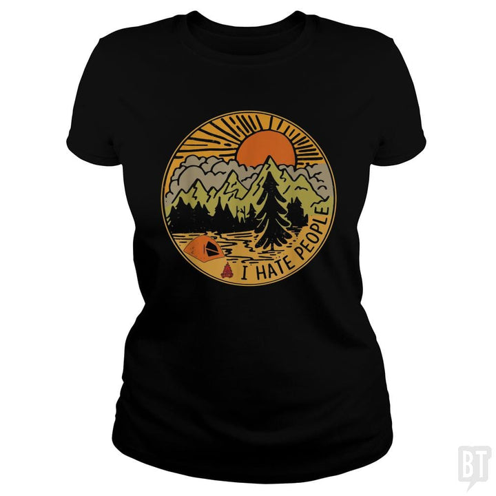 Love Camping I Hate People - BustedTees.com