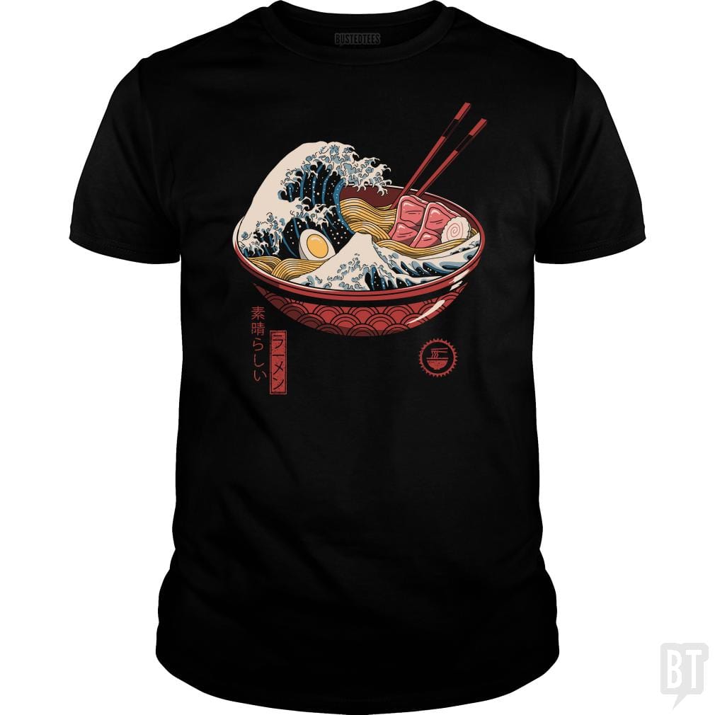 Great Ramen Wave - BustedTees.com