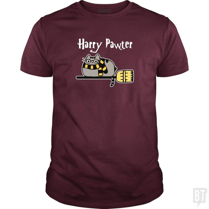 Harry Pawter Shirt Paw Cat Lover Fantasy - BustedTees.com