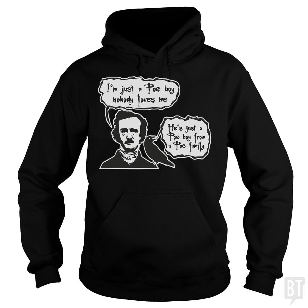 Bohemian Poe, Edgar Allan Poe, Raven - BustedTees.com
