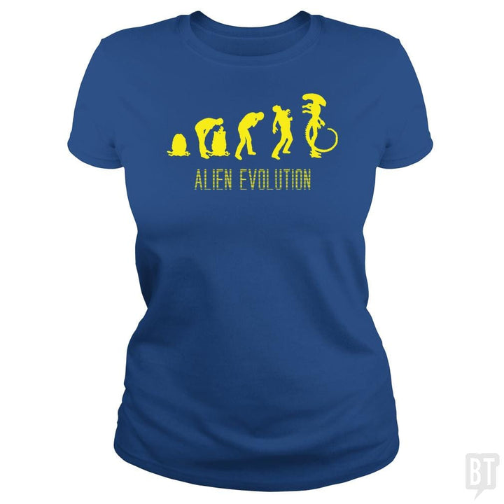 Alien Evolution - BustedTees.com