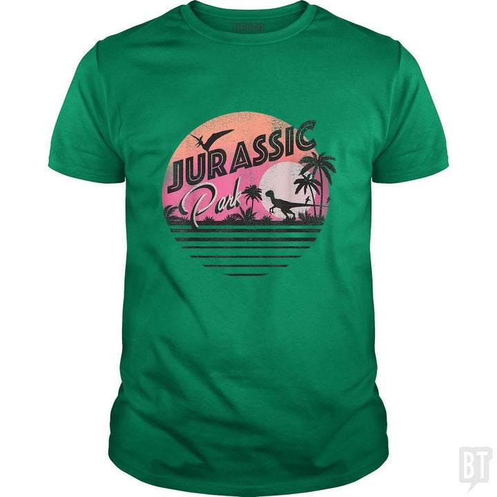 Retro 90's Dinosaur Scene - BustedTees.com
