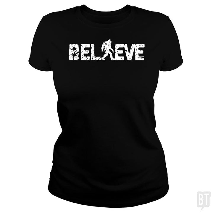 Believe Bigfoot - BustedTees.com