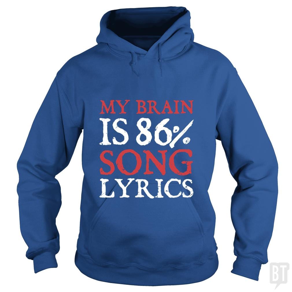 Lyrics Brain - BustedTees.com
