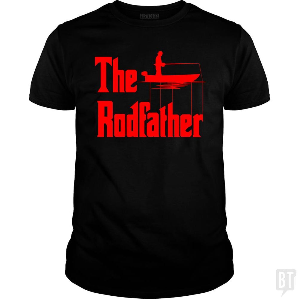 The Rodfather. Funny Fishing Tshirt for Fisherman - BustedTees.com