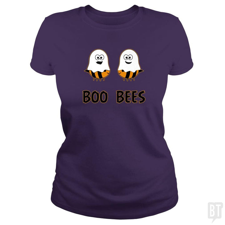 Boo Bees Halloween Ghosts and Bees - BustedTees.com