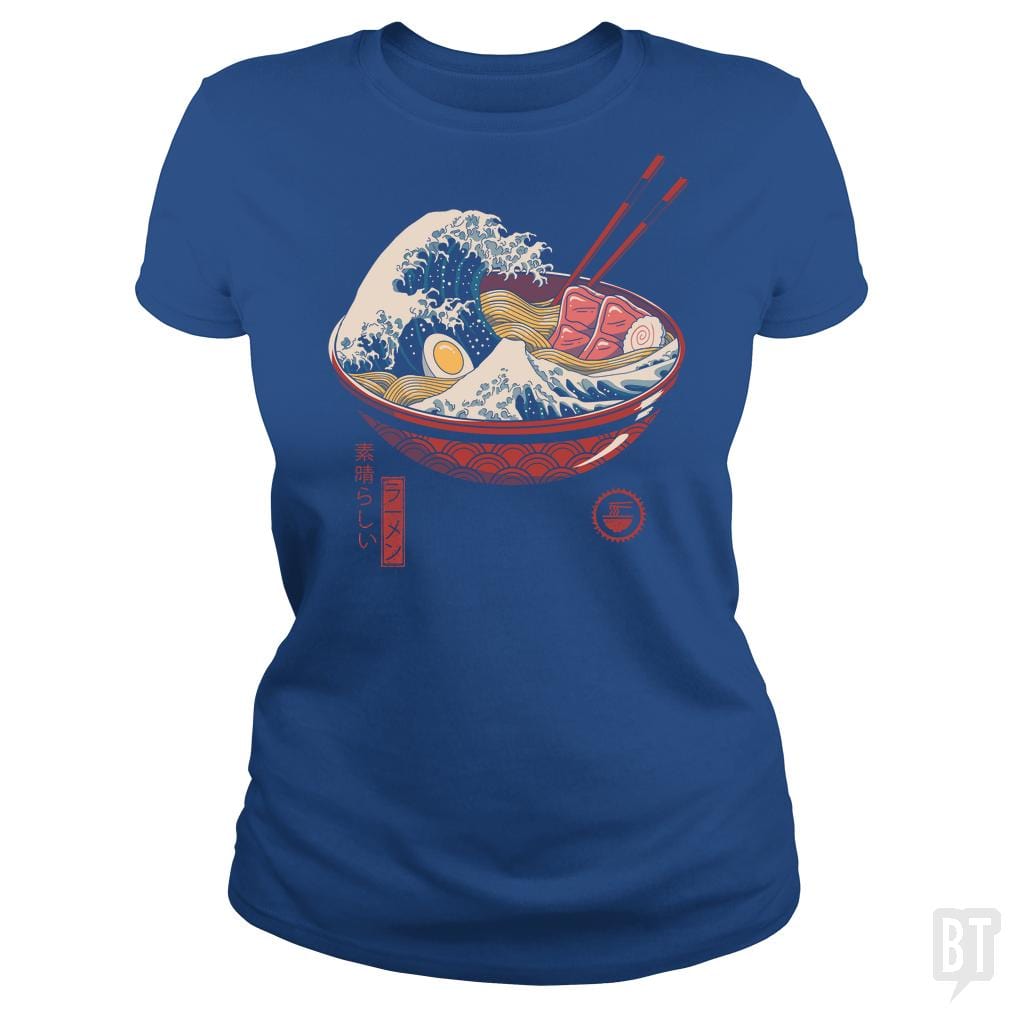 Great Ramen Wave - BustedTees.com