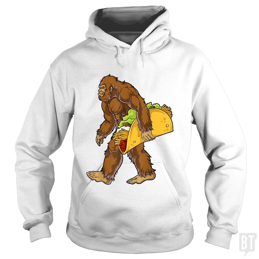Bigfoot Carrying Taco - BustedTees.com