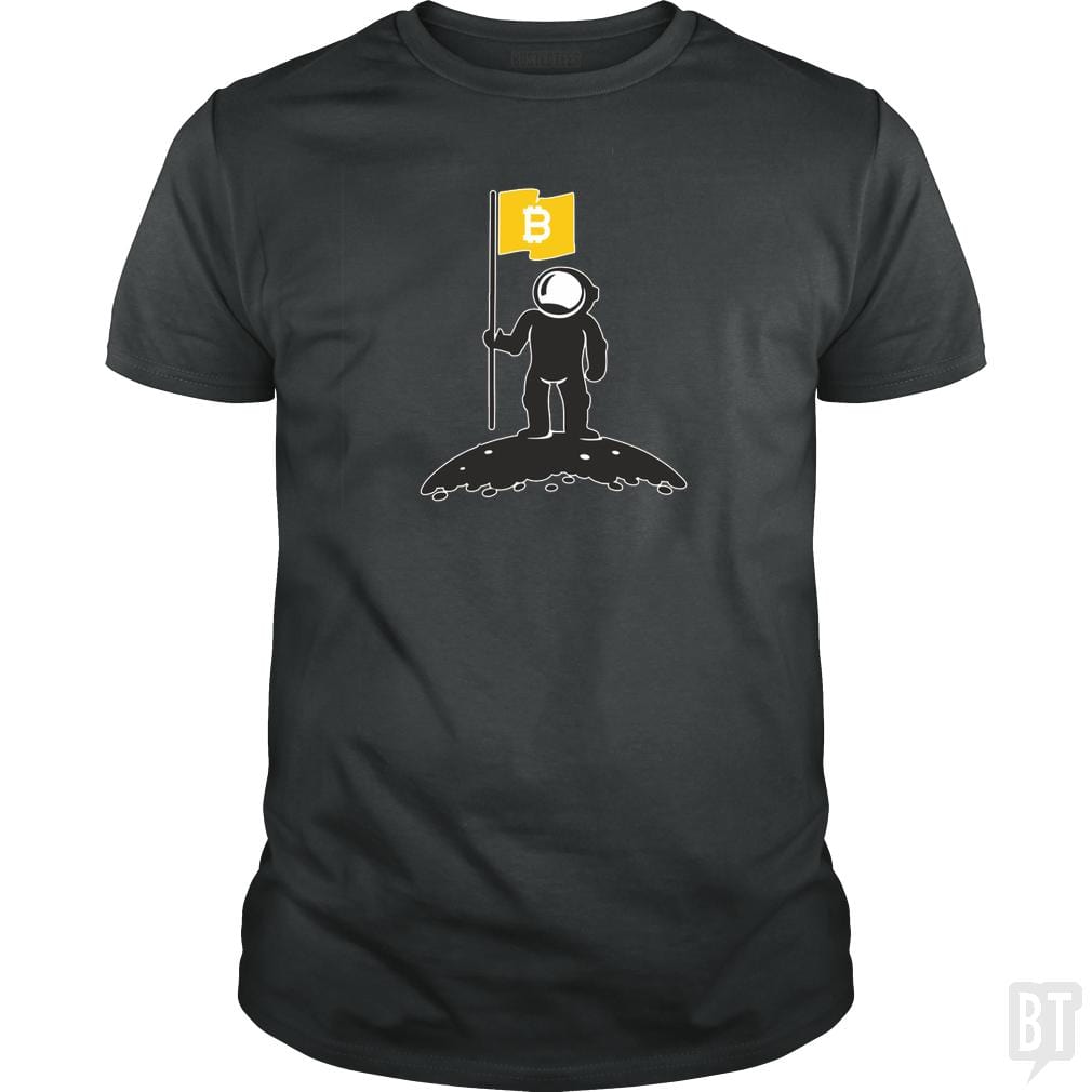 Bitcoin To The Moon Tee Bitcoin Shirt - BustedTees.com