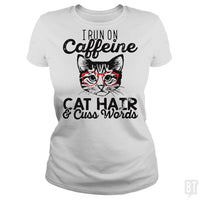 Load image into Gallery viewer, i run on cafeeine t shirt - BustedTees.com
