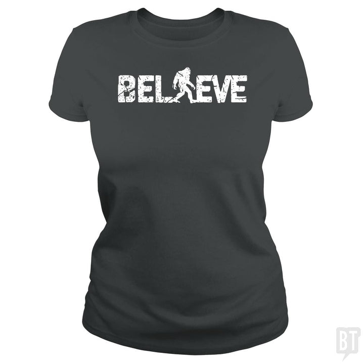 Believe Bigfoot - BustedTees.com
