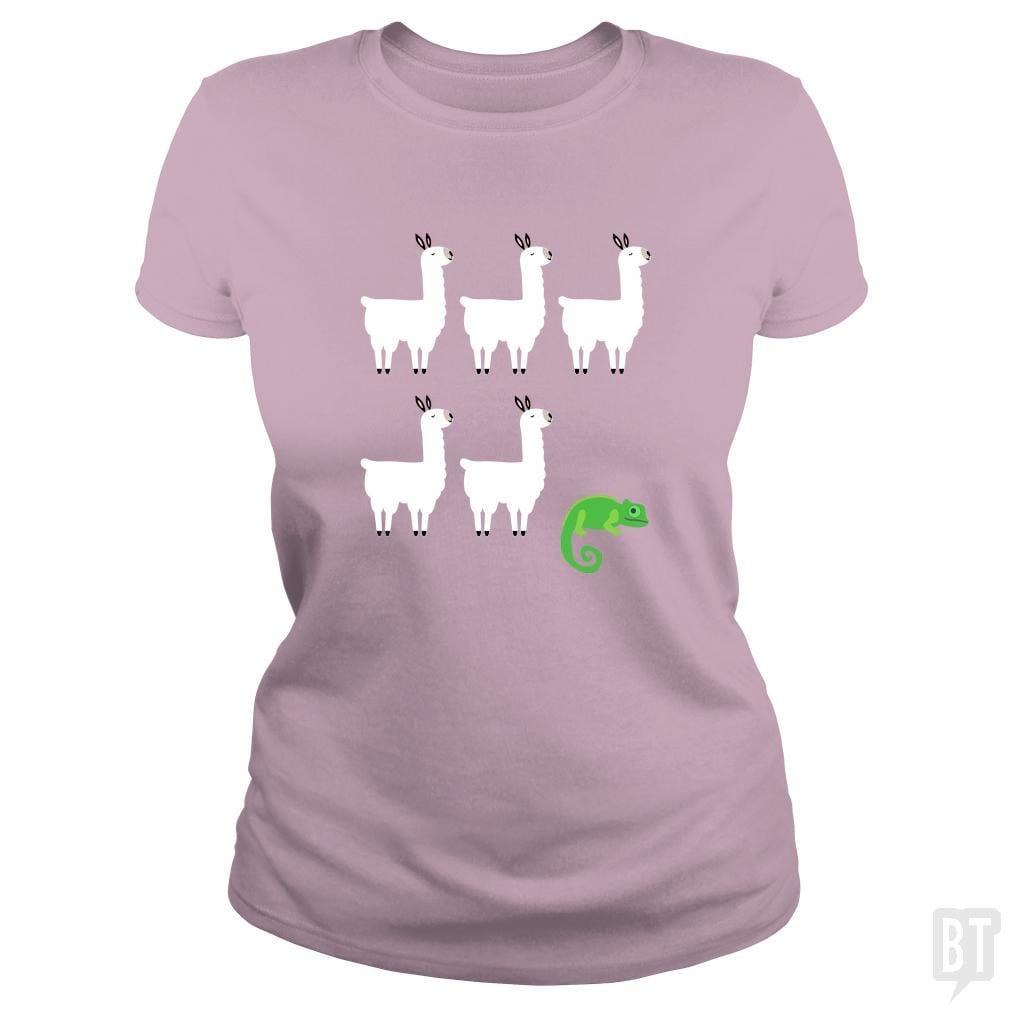 Llama, Llama, Llama, Llama, Llama, Chameleon - BustedTees.com