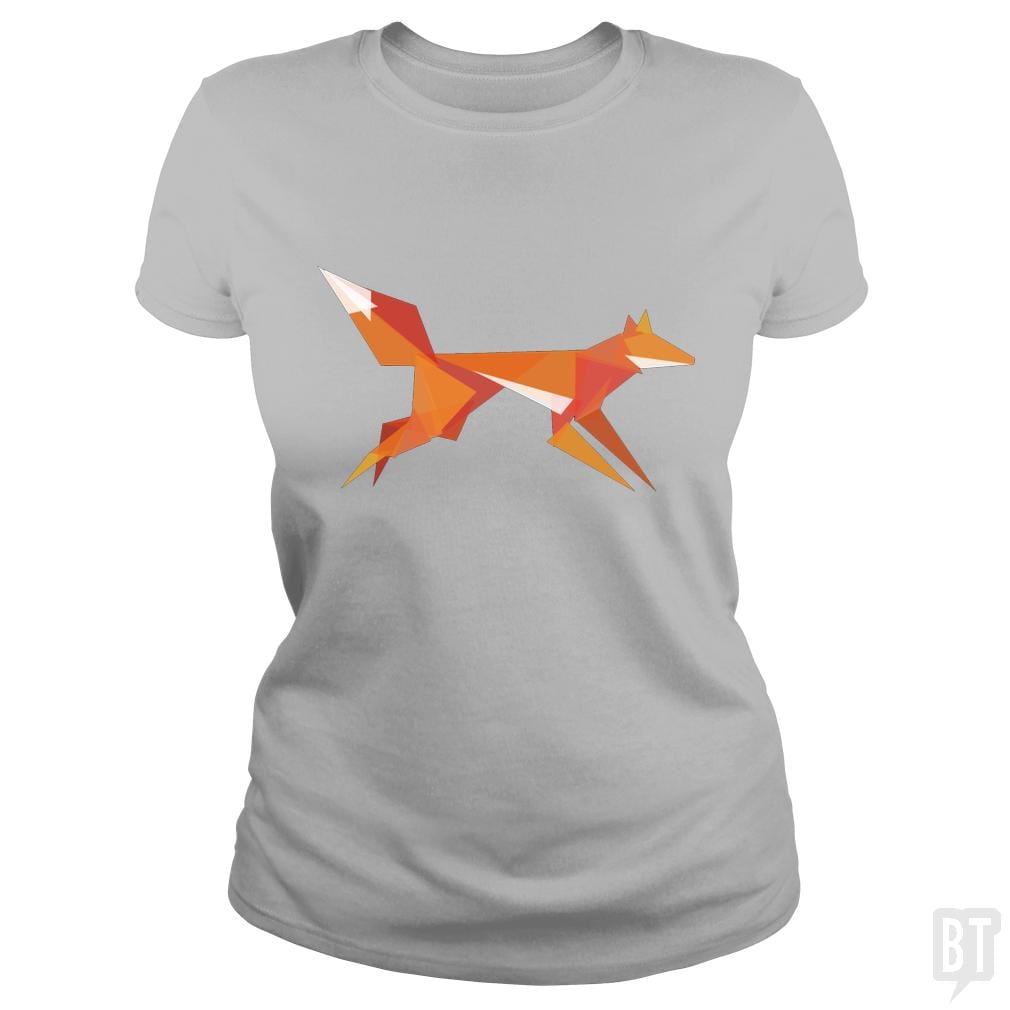 Fractal Geometric Fox - BustedTees.com