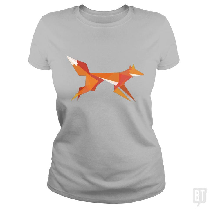 Fractal Geometric Fox - BustedTees.com