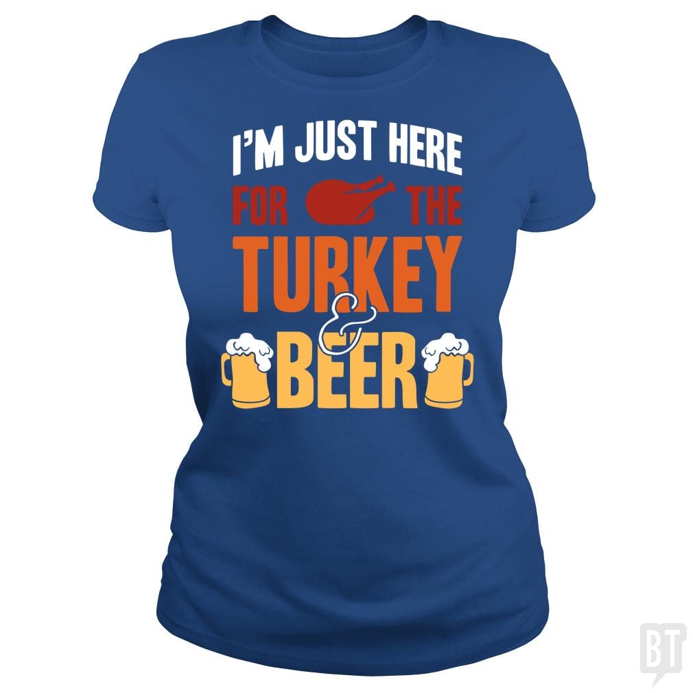 Turkey And Beer - BustedTees.com