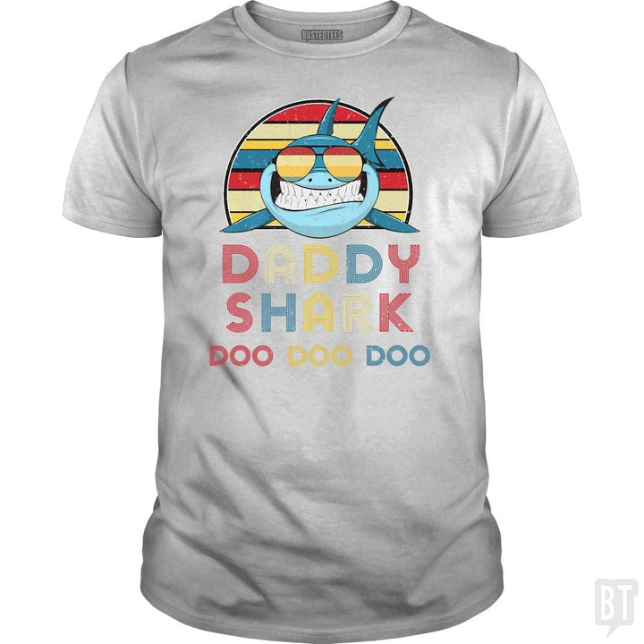 Daddy Sharks Tshirt - BustedTees.com