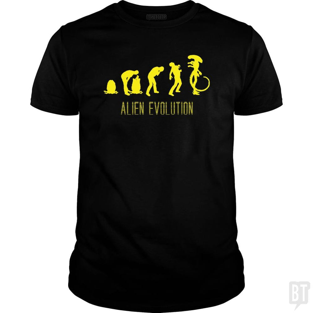 Alien Evolution - BustedTees.com