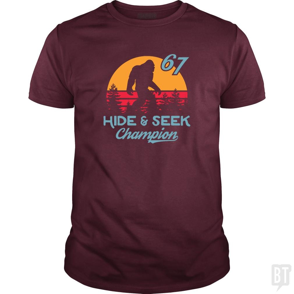 Bigfoot Real Hide And Seek Champion - BustedTees.com