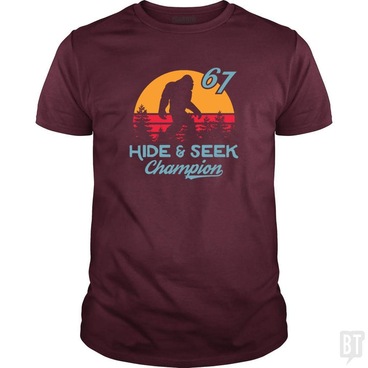 Bigfoot Real Hide And Seek Champion - BustedTees.com