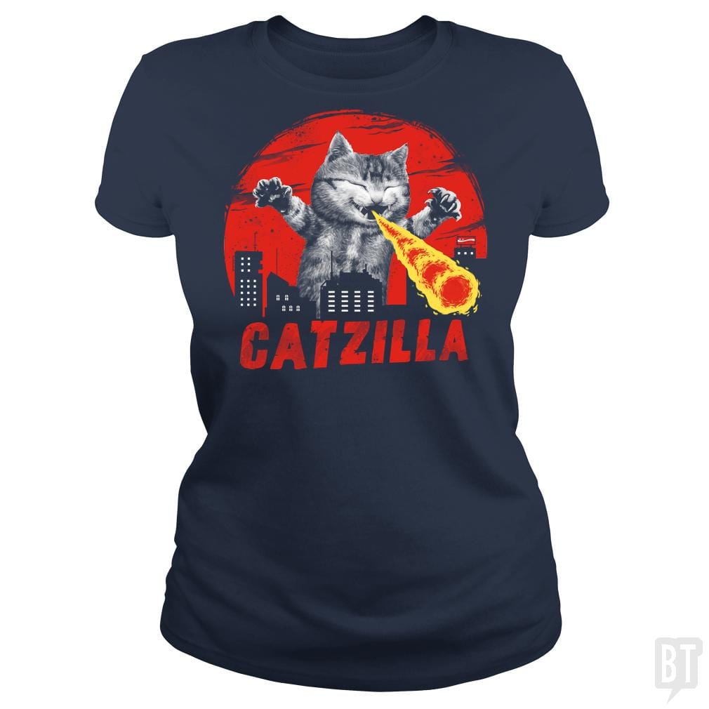 Catzilla - BustedTees.com