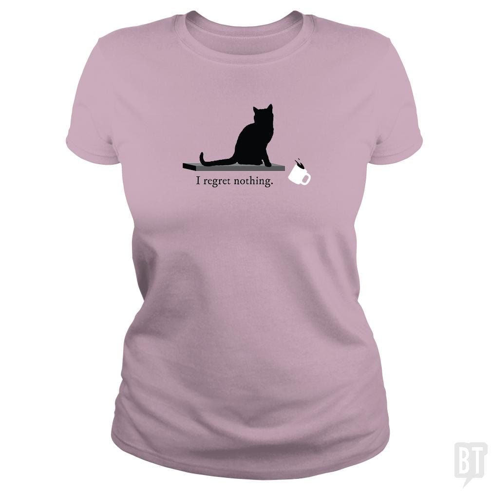 I Regret Nothing Cat - BustedTees.com