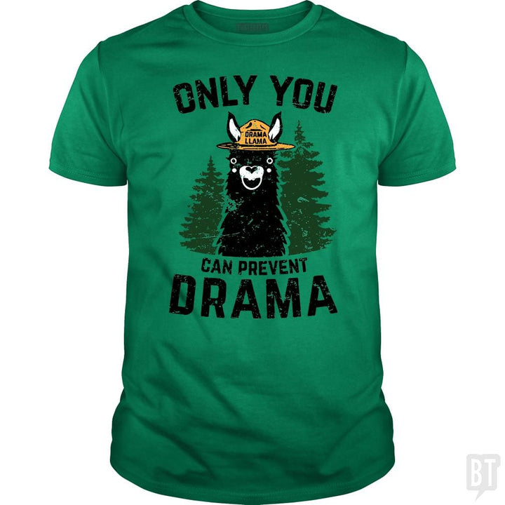 Only You Can Prevent Drama Llama Smokey Parody Bea - BustedTees.com