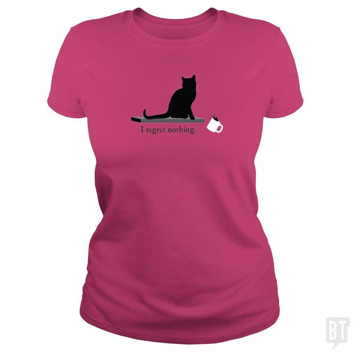 I Regret Nothing Cat - BustedTees.com