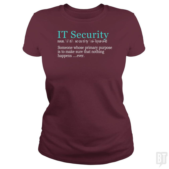 Best Funny IT Security Cybersecurity Definition Gi - BustedTees.com
