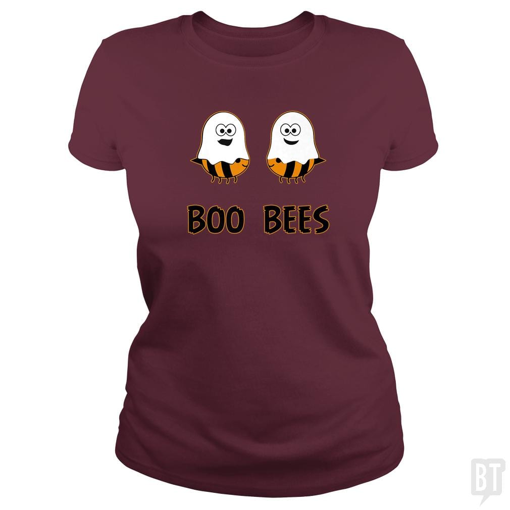 Boo Bees Halloween Ghosts and Bees - BustedTees.com