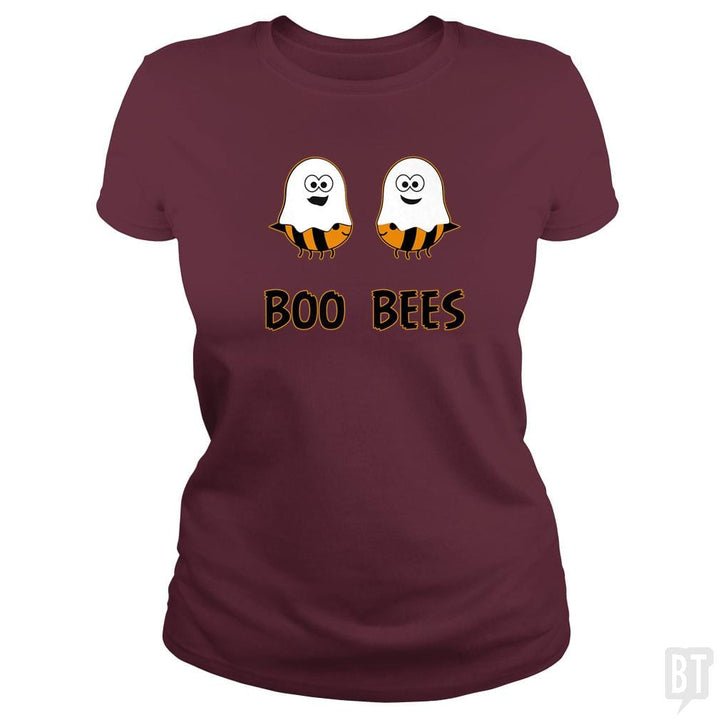 Boo Bees Halloween Ghosts and Bees - BustedTees.com