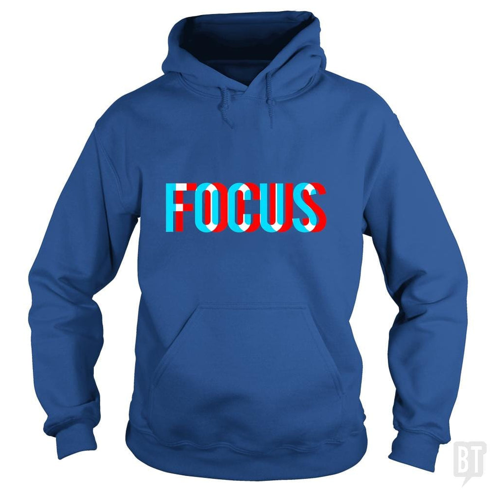 Focus- Optical Illusion Trippy Motivational - BustedTees.com
