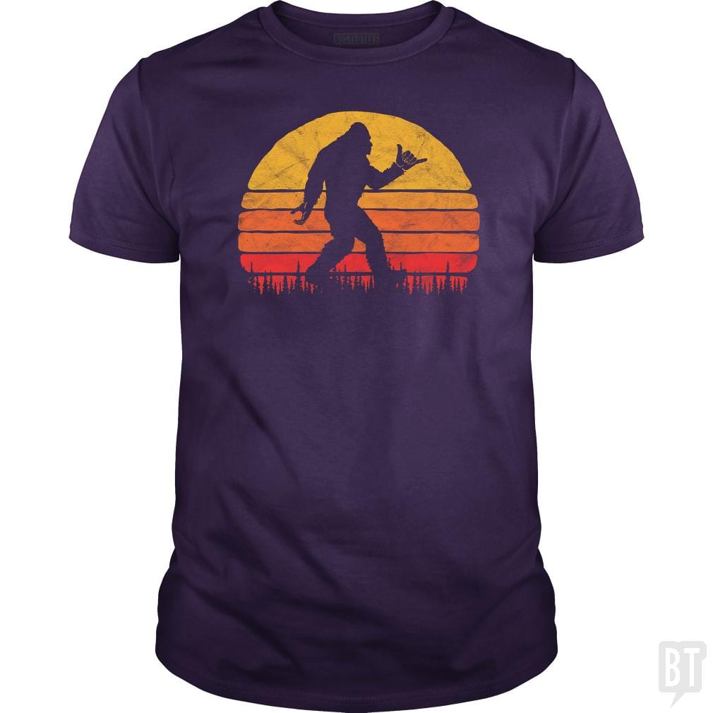 Funny Shaka Aloha Bigfoot Surfer Shirt - Believe D - BustedTees.com