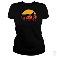 Load image into Gallery viewer, Funny Bigfoot Sasquatch and Unicorn Shirt - BustedTees.com
