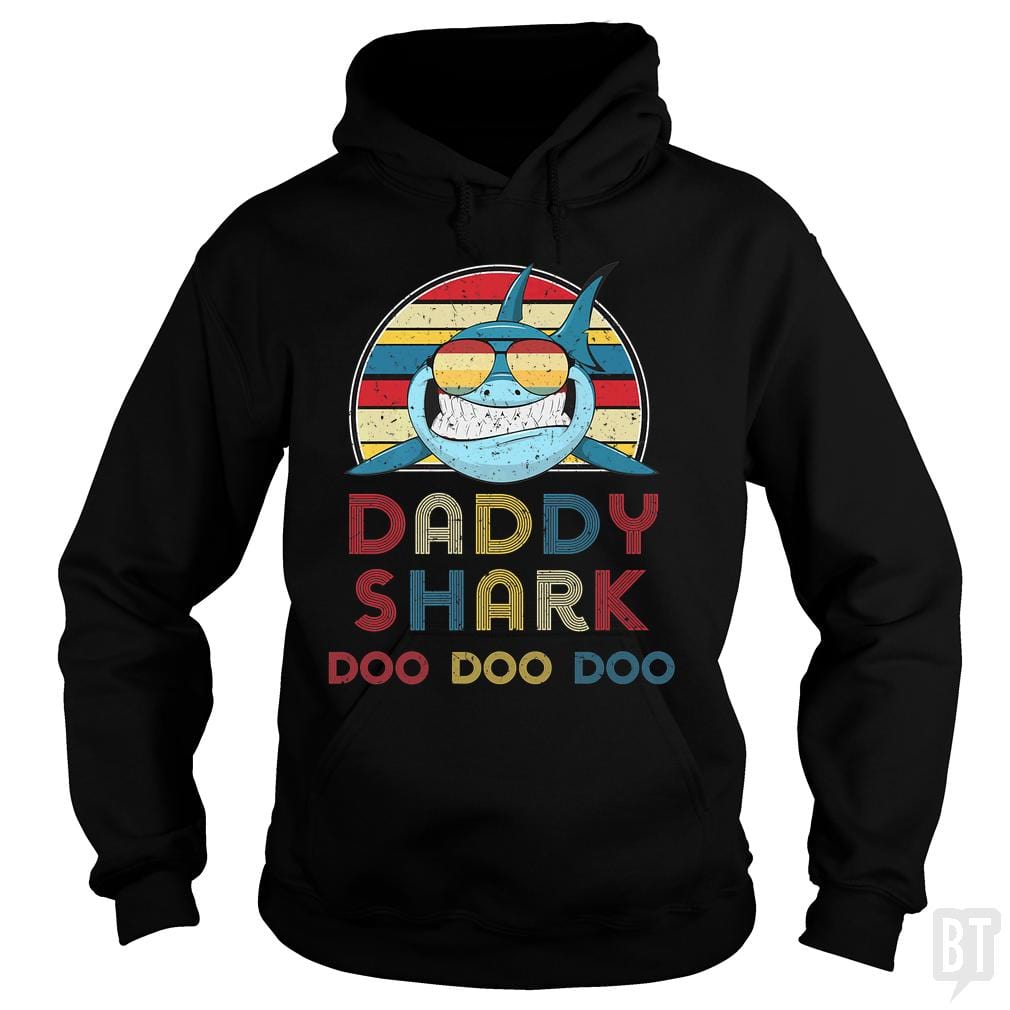 Daddy Sharks Tshirt - BustedTees.com