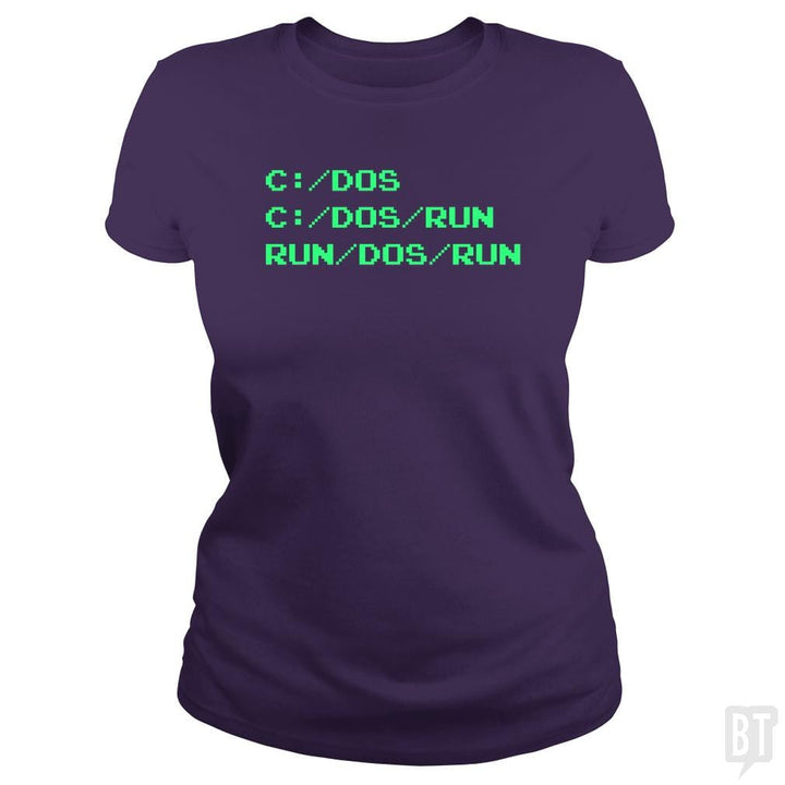 Run/DOS/Run - BustedTees.com
