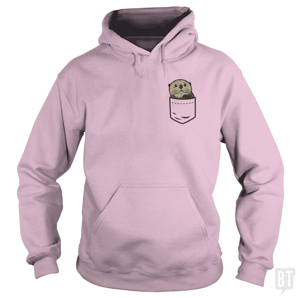 Sea Otter Pocket Animal Shirt Otter Lover Christma - BustedTees.com
