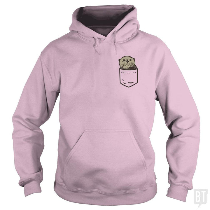 Sea Otter Pocket Animal Shirt Otter Lover Christma - BustedTees.com