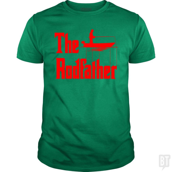The Rodfather. Funny Fishing Tshirt for Fisherman - BustedTees.com