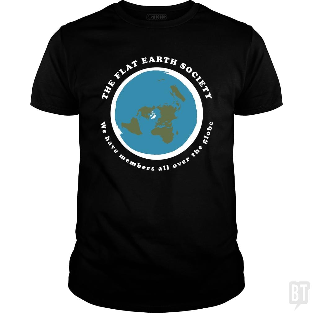 Flat Earth Society - BustedTees.com