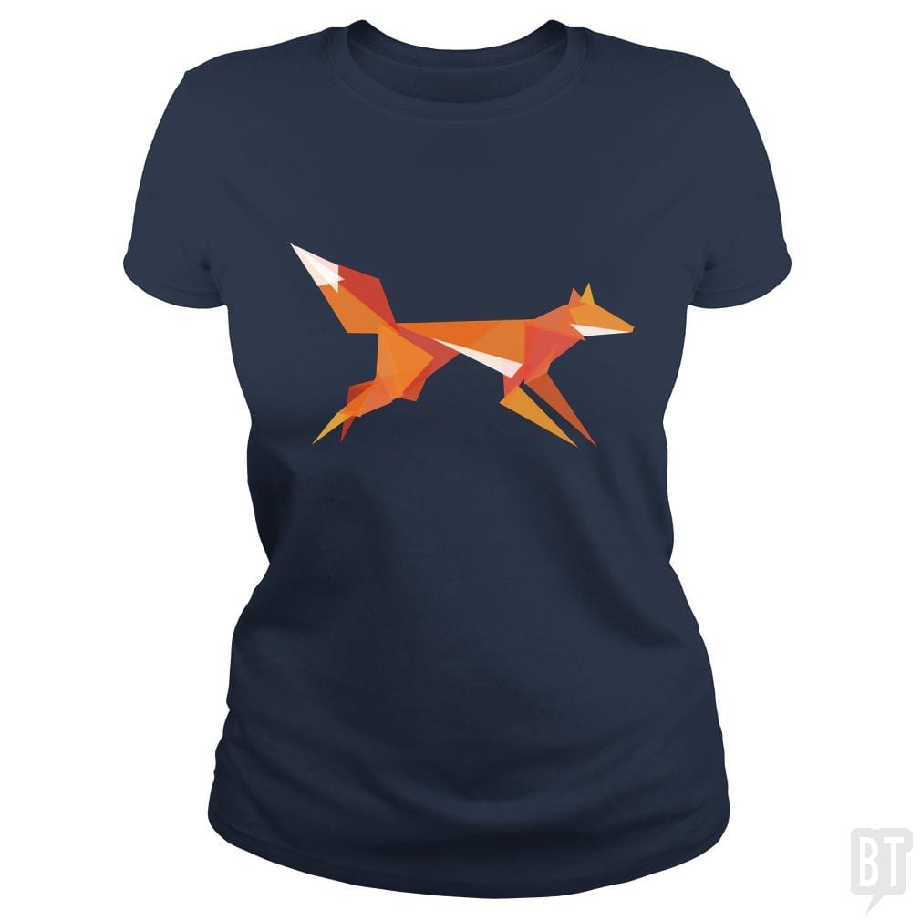 Fractal Geometric Fox - BustedTees.com