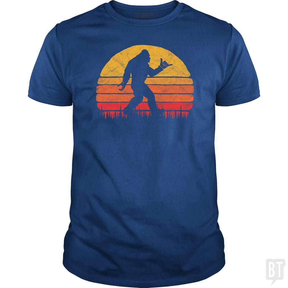 Funny Shaka Aloha Bigfoot Surfer Shirt - Believe D - BustedTees.com